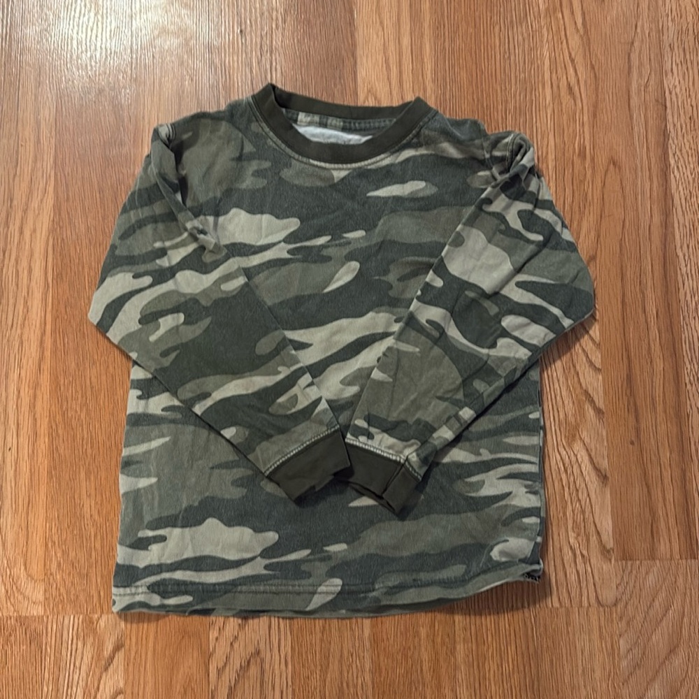 Boys Camo Long Sleeve Shirt